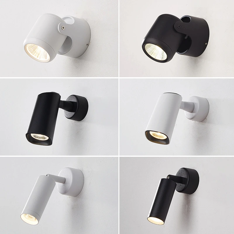 bathroom wall lights Modern Minimalist Led Wall Lamps 350º Rotation 90º Folding Bedroom Sconce Reading Bedside Living Room Wall Lights Fixture AC220V wall lights for living room