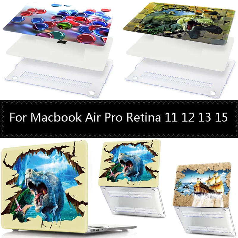 

Fashion PVC Protective Shell For Macbook Ratina 12 13 15 13.3 15.4 Inch Laptop Case For Macbook Pro 13 15 Air 11 13 A1466 Case