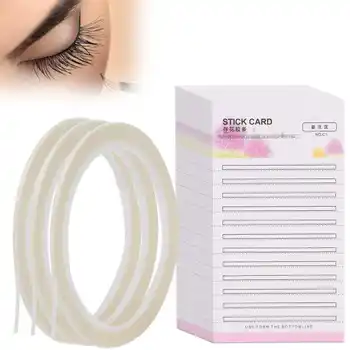 

30pcs Individual Eyelashes Card Display Stand Storage Card Grafting Eyelash Storage Strip With 3pcs Adhesive Tape Makeup Supply