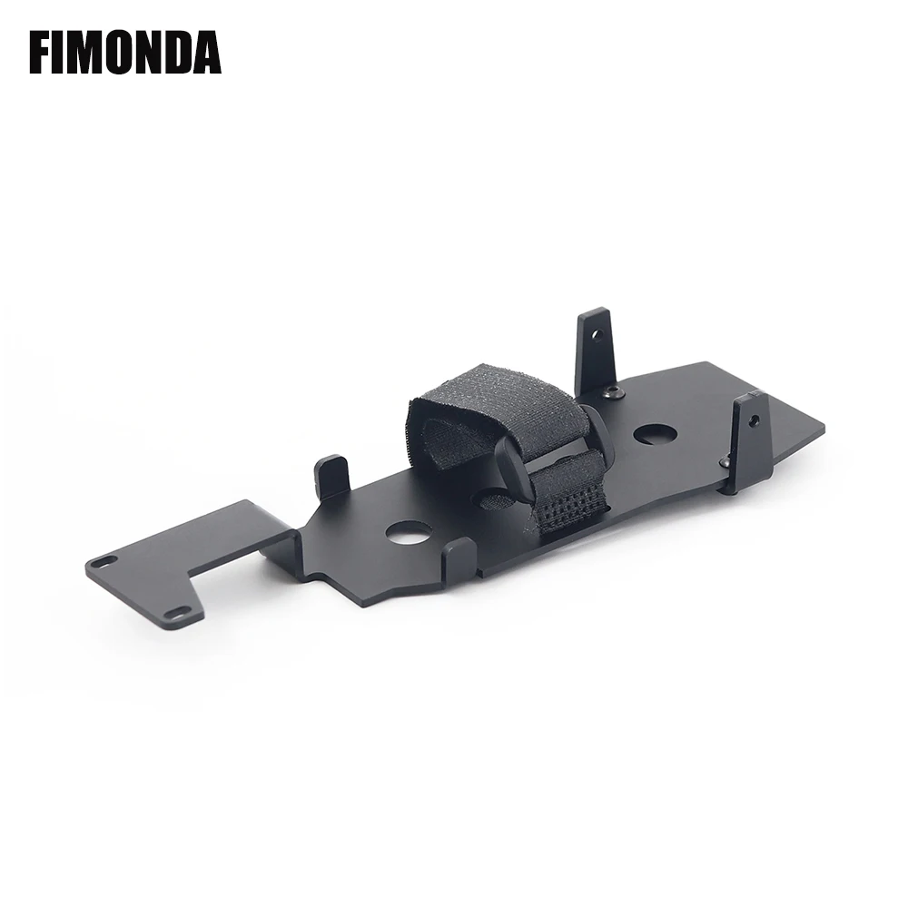 FIMONDA Lower Gravity Metal Battery Mounting Plate Tray for 1/10 RC Crawler Car Traxxas TRX-4 TRX4 Upgraded Parts