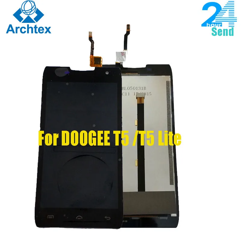 100% Оригинальный ЖК дисплей DOOGEE T5 Lite + кодирующий преобразователь сенсорного