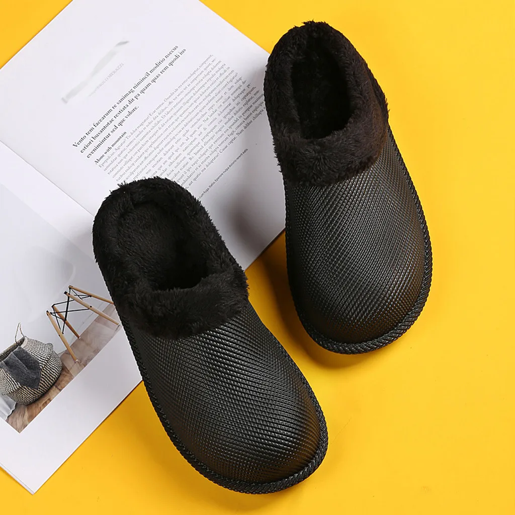 Winter Plush Men's Large Size Casual Wild Shoes Comfortable Round Toe Man's Cotton Slippers Кроссовки Мужские#xew