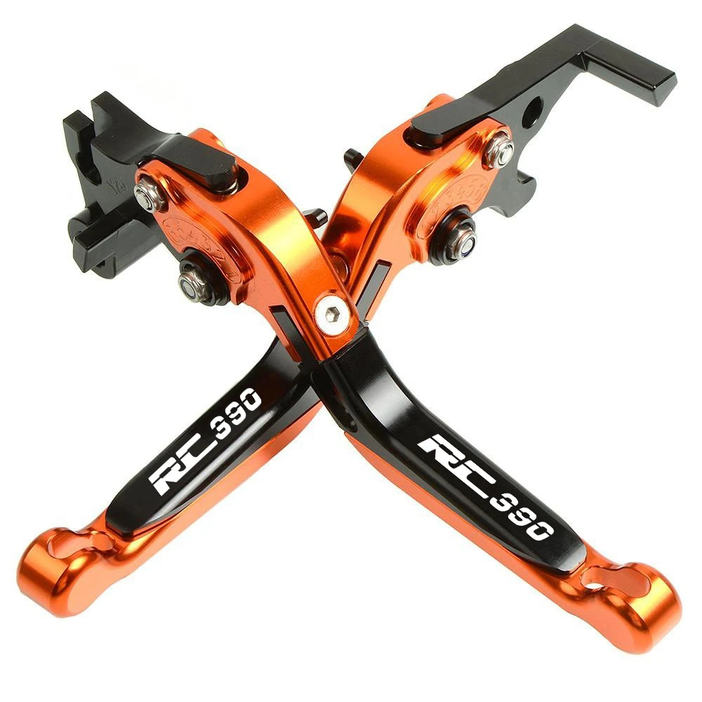Для KTM RC 390 RC390- аксессуары для мотоциклов CNC Алюминиевые Регулируемые Складные Выдвижные мотоциклетные тормоза рычаги сцепления - Цвет: BKORBKOR-RC390