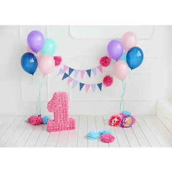 

SHENGYONGBAO Vinyl Custom Photography Backdrops Prop Happy Birthday and Children Theme Photo Studio Background NANY-21