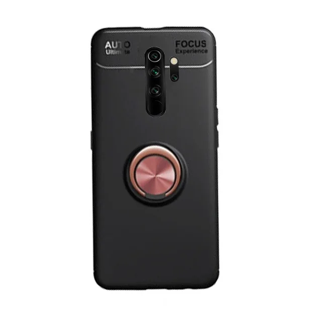 Для Xiaomi Redmi Note 8 Pro Чехол Redmi Note 8 с кольцом для пальцев магнетизм держатель для телефона задняя крышка для Redmi Note8 Pro Coque - Цвет: black gold