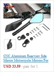 Универсальное moto rcycle зеркало заднего вида moto CNC Алюминиевые боковые зеркала для KAWASAKI ZX-6 ZX9 ZX9R ZX7R ZX7RR ZX10R ZX12R ZXR400 600