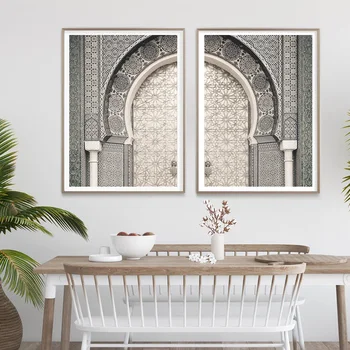 Travel Poster Boho Wall Art Canvas
