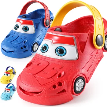 

Disney Car Garden Shoes Hollow Cute Hole Shoes Children's Beach Shoes Non-slip Breathable Sandals Size 14-21cm Summer Hot Sale