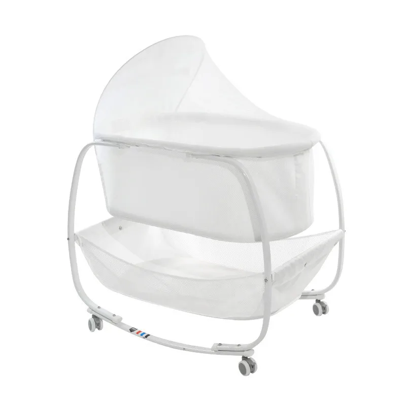 0-12 Months BB Portable Removable Bunk Bed Infant Home Use Mosquito Repellent Breathable Kids Sleeping Bed Baby Newborn Shaker01