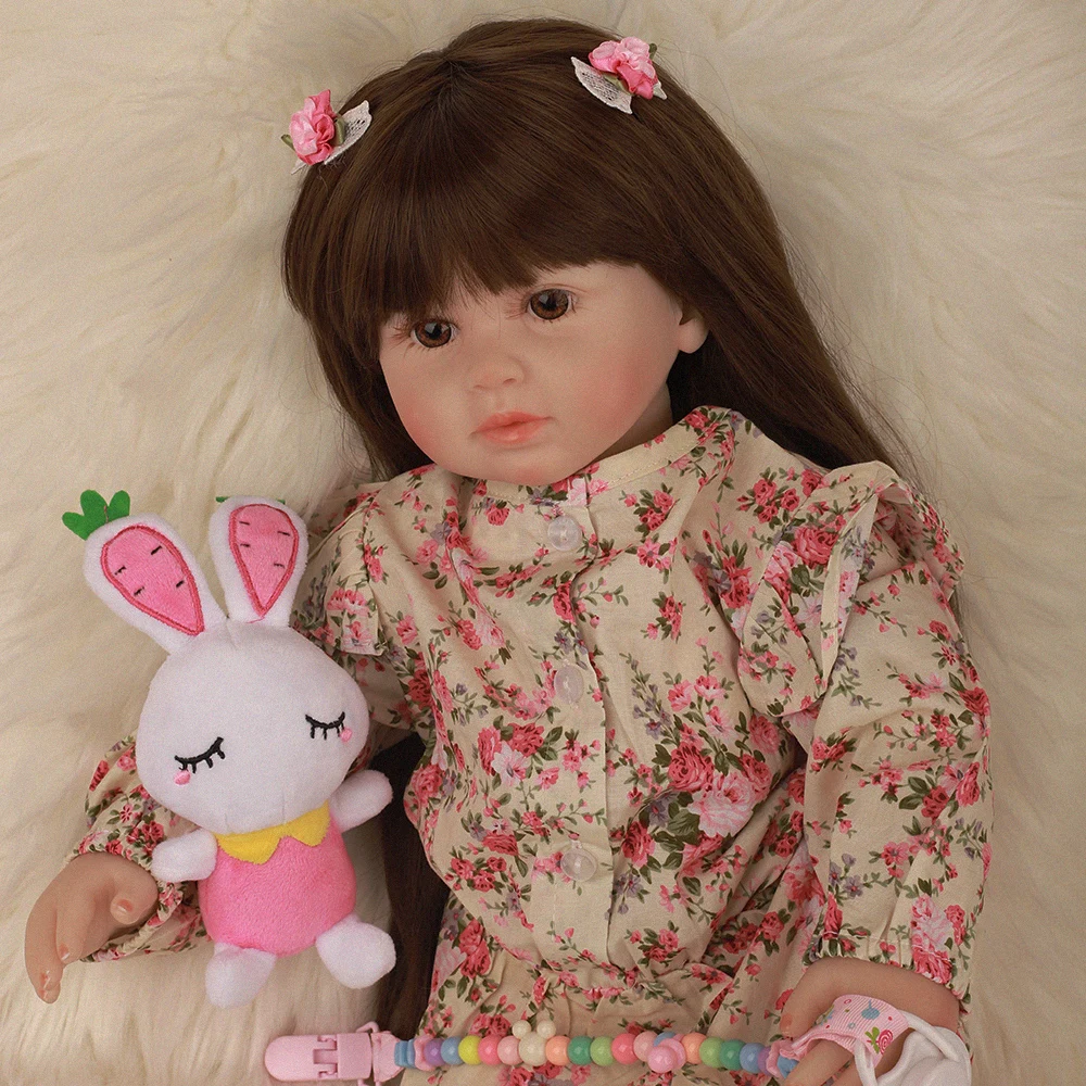24 дюйма, ручная работа, ткань, Мягкий силикон, малыш, кукла, Bebe Reborn baby, 60 см, игрушка, Реалистичная, для новорожденных, подарок на день рождения, Playmate