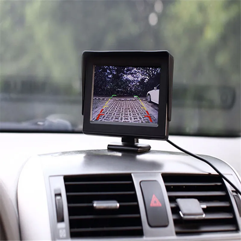 Kuulee 4,3 дюймов HD TFT lcd цифровой цветной автомобильный монитор для парковки заднего вида автомобиля