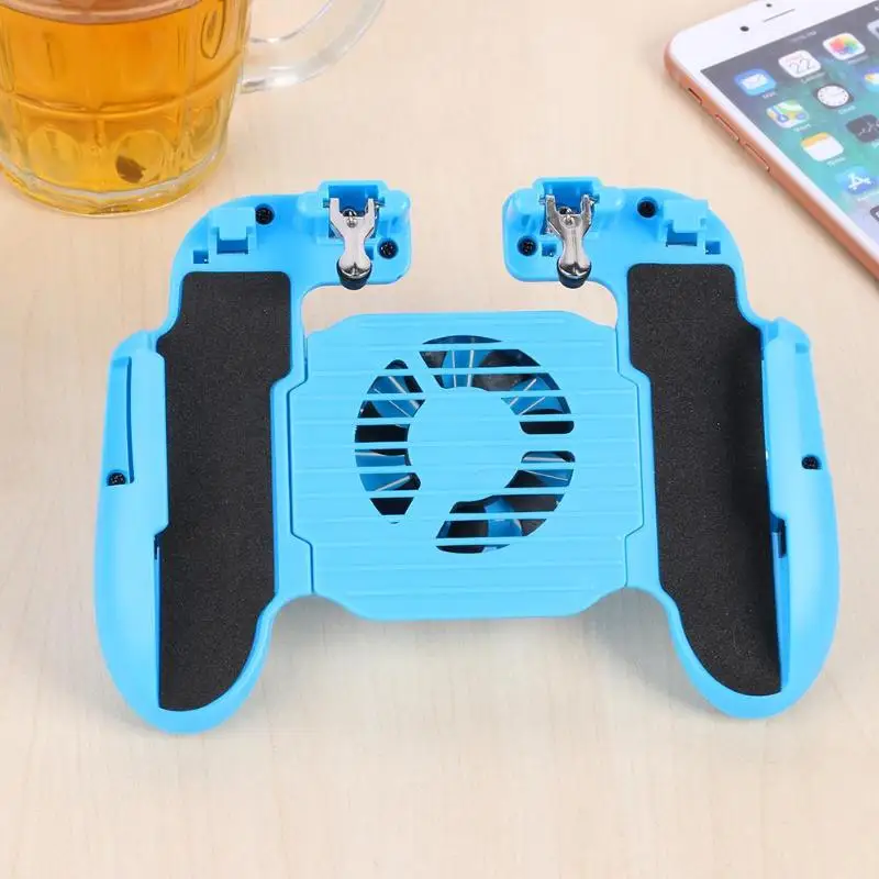 VODOOL H5 Mobile Gaming Gamepad For PUBG Mobile Phone Cooling Fan Joystick Handle Trigger Fire Butt