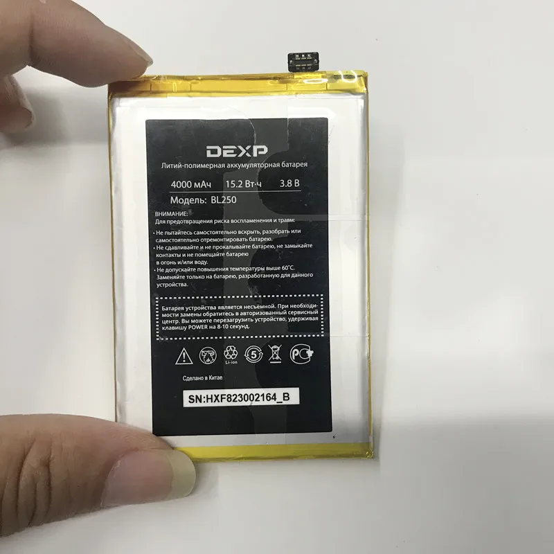 

3.8V 4000mAh Original Quality Battery for DEXP BL250 Mobile Phone Batteria