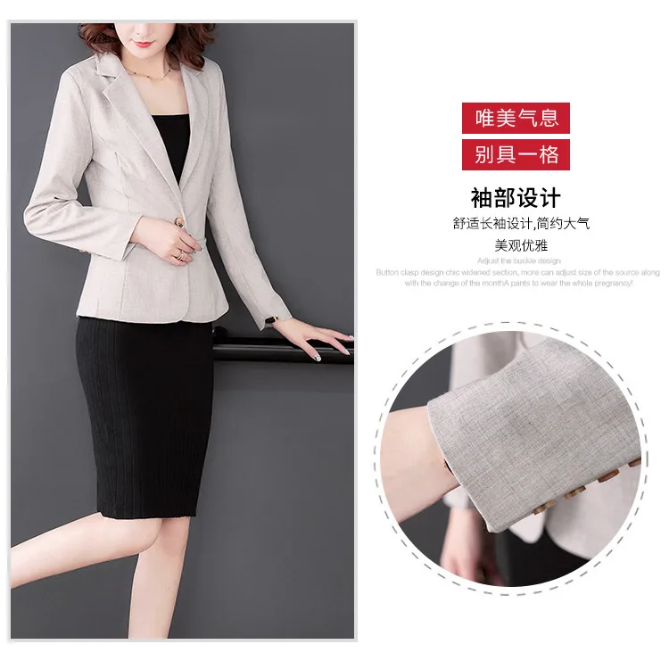 Professional Small Suit Women's Autumn New Style Plaid Suit Workwear Formal Wear Interview Work Clothes One-Button Coat Wom