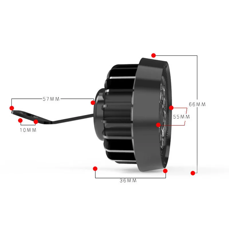 

Dust-proof Motorcycle Headlight Replacement Parts White Spot Lamp 12V-85V