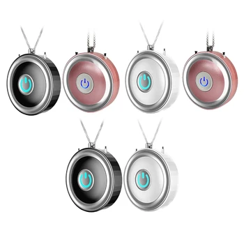 

Top Sale 2 Pcs Necklace Air Purifier, Home Hanging Neck Type Car Oxygen Bar At Any Time Negative Ion Air Purifier