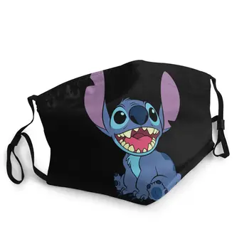 

Unisex Mouth Mask Adjustable Anti Dust Face Mouth Mask, Stitch Laugh Face Cover For Cycling Camping Travel