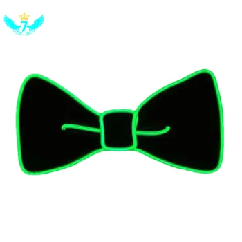 

10 Color Available Blinking EL Bowtie LED Bow Tie Light Up By 2AA Battery for Men's Marriage Gift Party Supplies TOA