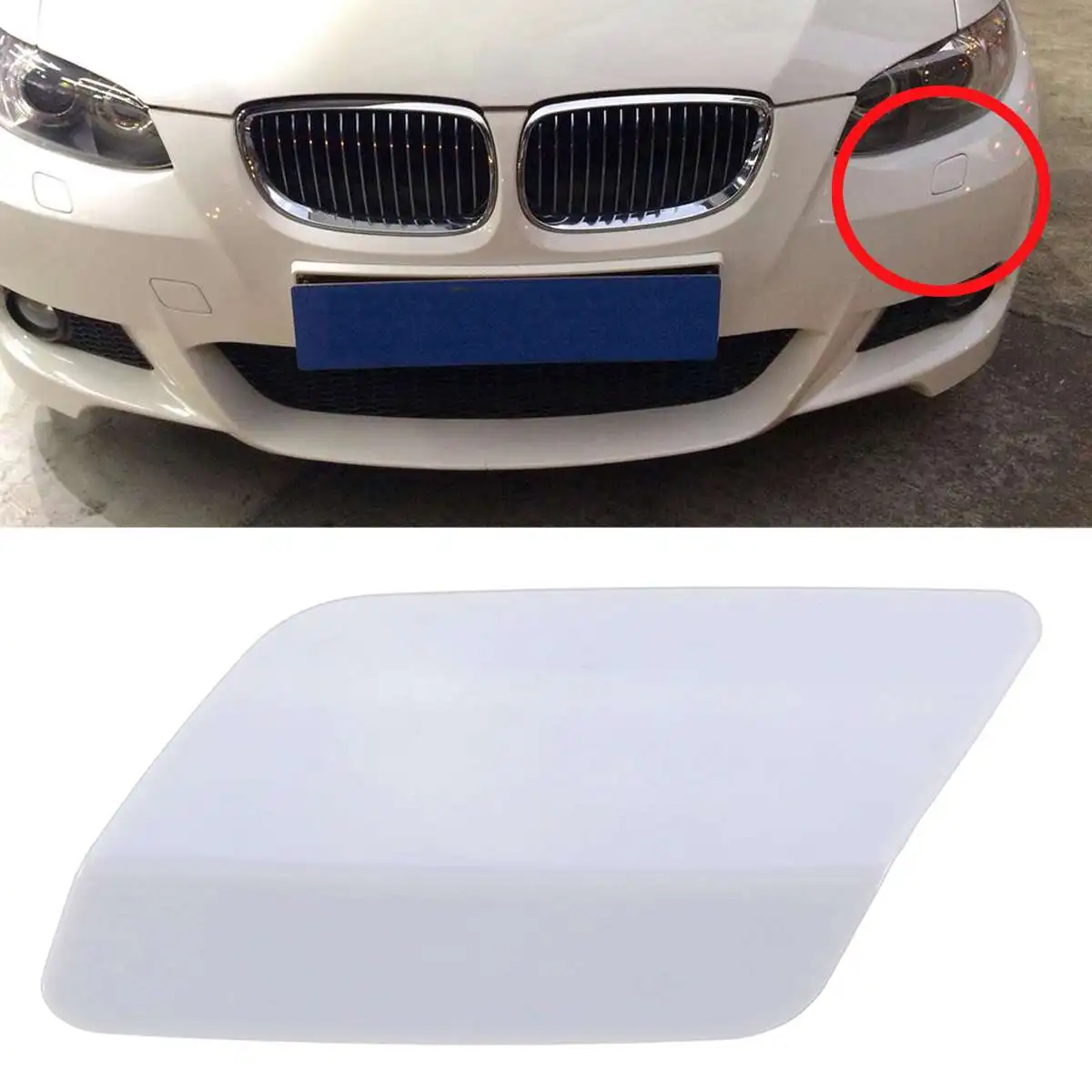 Spruzzatore ugello lavafari Auto per BMW E92 E93 328i Colore: Nero