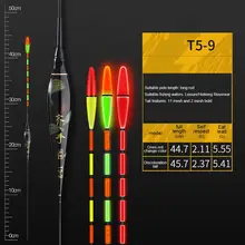 

5/10Pcs Smart Electric Fishing Float Bite Reminder Alarm Fish Float Bobber Night LED Light Color Change Auto Electronic Buoy New