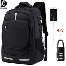 DC. meilun многофункциональный дорожный рюкзак для мужчин Подростковая школьная 1" Сумка для ноутбука водонепроницаемый мужской рюкзак большой емкости