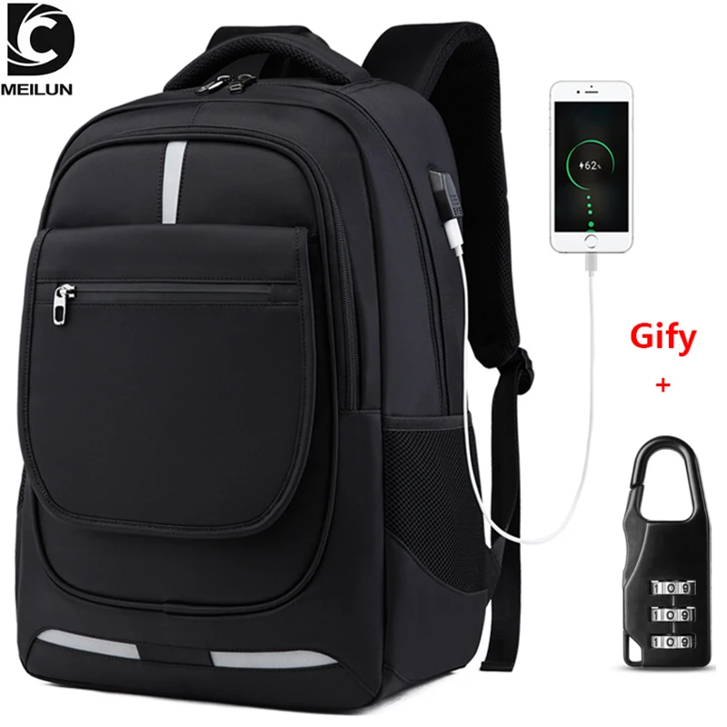 

DC.meilun Multi-functional Travel Backpack Men Teenage School 17" Laptop Bag Waterproof Male Mochilas Large Capacity Backpacks