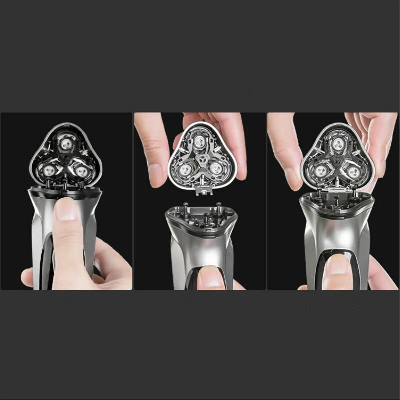 Youpin Enchen BlackStone 전기 면도기 3 Pro 방수 이중 레이어 블레이드 스틸 블레이드 용 기존 면도기 헤드 블레이드