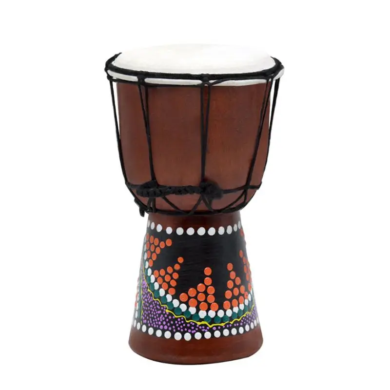 1 шт. 4 дюймов Профессиональный Африканский Djembe барабан Bongo дерево хороший звук музыкальный инструмент