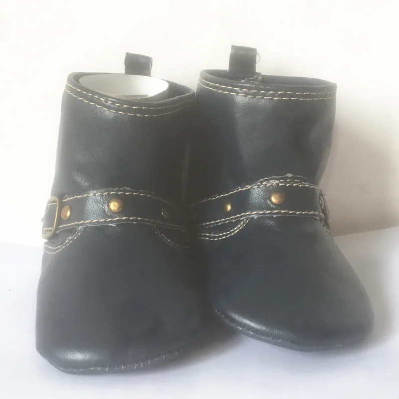 BowEaey/Классические ковбойские ботинки для малышей; обувь из искусственной кожи на мягкой подошве для маленьких мальчиков и девочек; ботинки для младенцев; зимняя обувь для малышей; обувь для первых шагов; Zapatos Bebe
