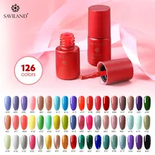SAVILAND, Новое поступление, 126 цветов, полуперманентный верхний слой, УФ светодиодный Гель-лак, замачиваемый, для дизайна ногтей, Гель-лак для ногтей