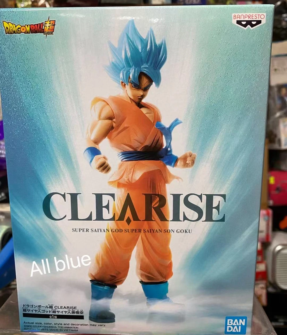 В наличии оригинал Banpresto DBZ очистка SSJ бог синий Гоку фигурка детская модель