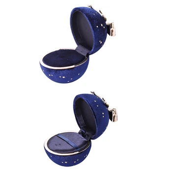 

Round Gypsophila Corduroy Jewelry Box Box Jewelry Display Box Marriage