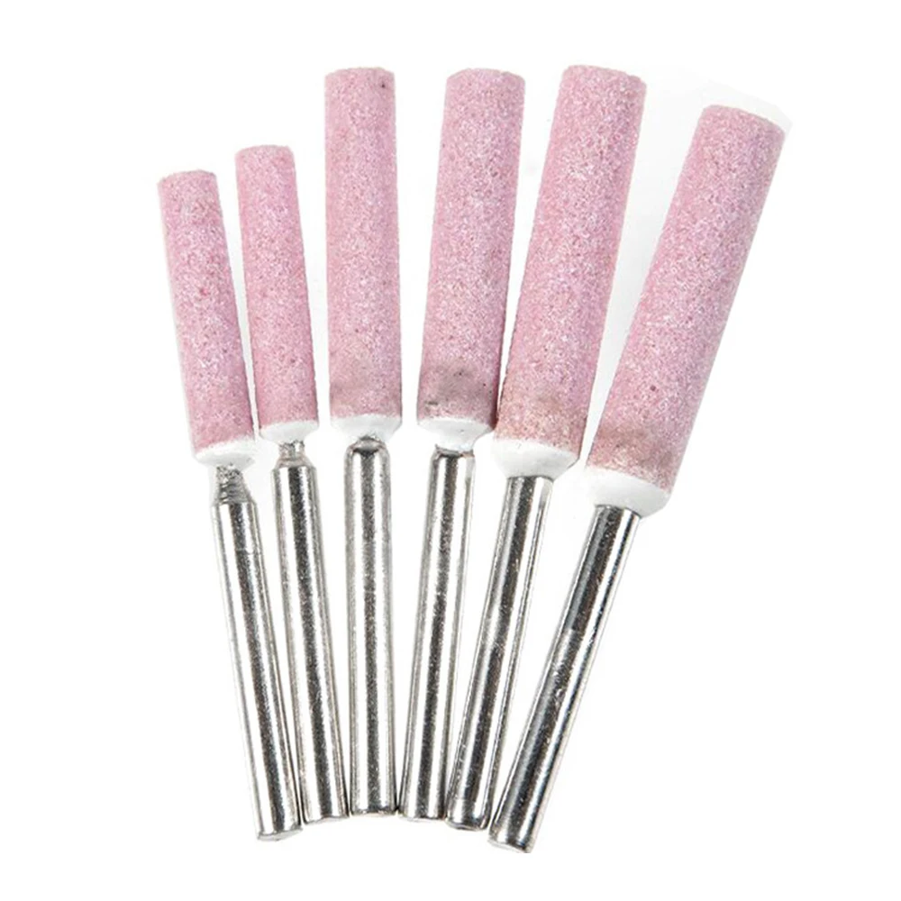 Afilador de motosierra cilíndrico con revestimiento de diamante, 5 uds., cadena de archivo, herramientas de molienda, afilado de sierra para carpintería