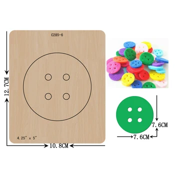 

New Felt, buttons Wooden die Scrapbooking C-285-6 Cutting Dies