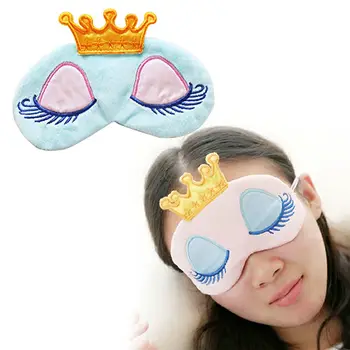 

Cartoon Shading Goggles Blindfold Earnest Cute Eyes Cover Crown Travel Sleeping Blindfold Shade Cute Travel Sleeping Eye Cover