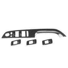 1 Набор из АБС-пластика стеклоподъемника рамка для переключателей, крышка, накладка Стикеры Подходит для BMW E90 3 серии 2005 2006 2007 2008 2009 2010 2011 2012