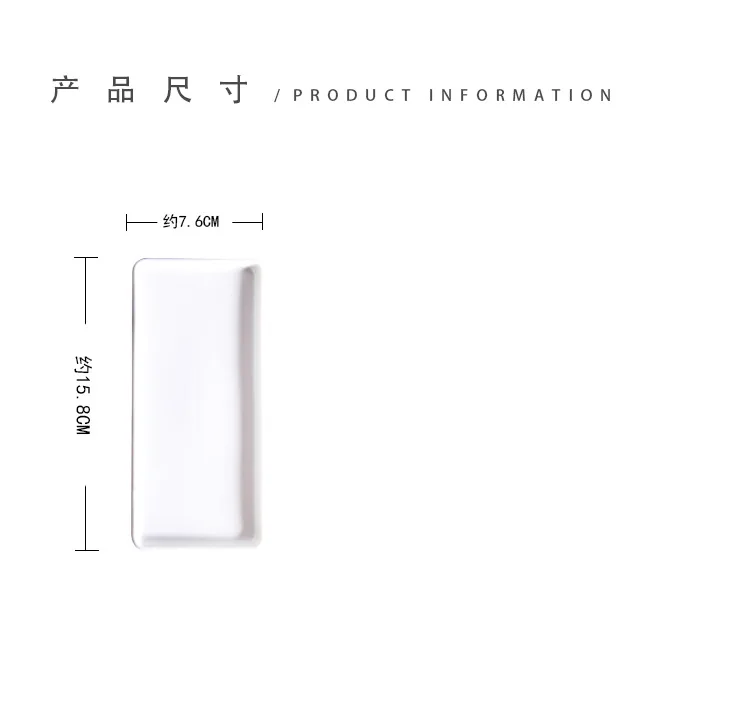 Japanese Style Ceramic Rectangular Plates Creative Ceramics Coasters Sanitary Ware Supplies Couples Toothbrush Holder Ceramic Tr