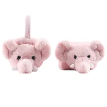 Манекен милый слон Наушники для защиты от холода, шарф набор плюшевый теплый зимний шарф для поездок наушники плюшевые родитель-ребенок шарф наушники из двух частей