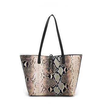 

Composite Bag Women PU Leather Handbags Fashion Women Snake Print Shoulder Hand Bag Designer Bags Famous Brand Women Bags 2019