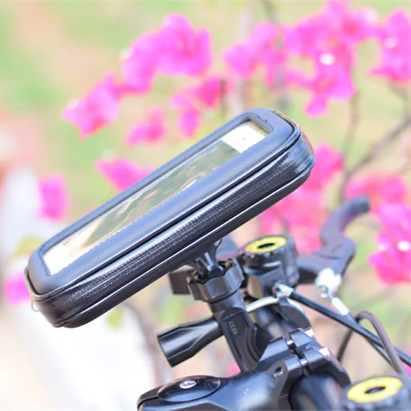 

Waterproof Bicycle Motorcycle Bag Handle Bracket Holder for iPhone Samsung Huawei Universal Mobile Phone Waterproof Bag