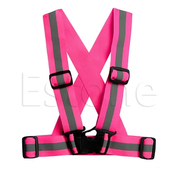 

Kids Adjustable Safety Security Visibility Reflective Vest Gear Stripes Jacket