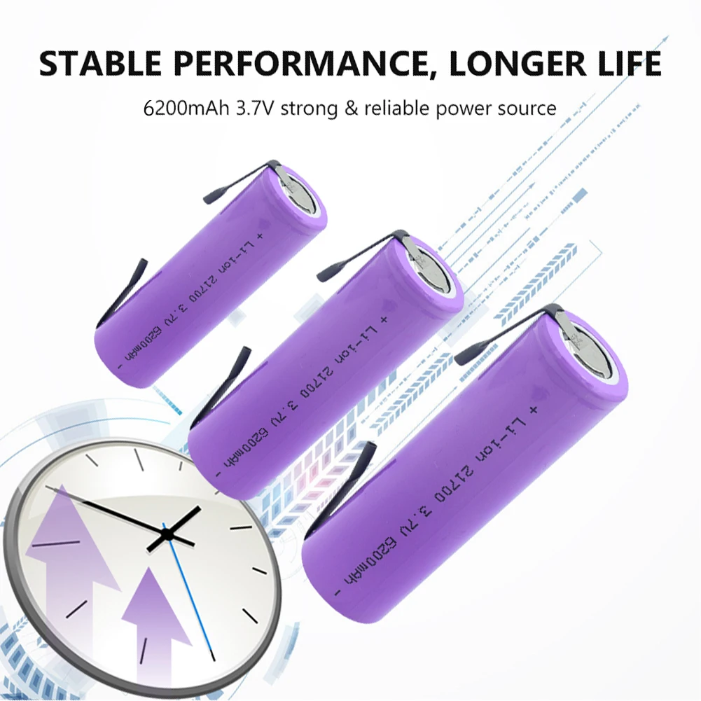 21700 литиевая батарея 6200mah 3 7 V 20A литий ионная аккумуляторная Bateria high drain с