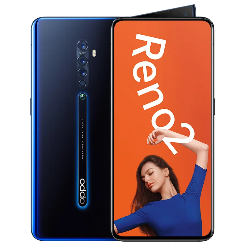 Oppo Reno 2 20x zoom мобильный телефон Snapdragon 730 6," 2400X1080 8 ГБ ОЗУ 3,0 Гб ПЗУ МП 5 камер VOOC отпечаток пальца