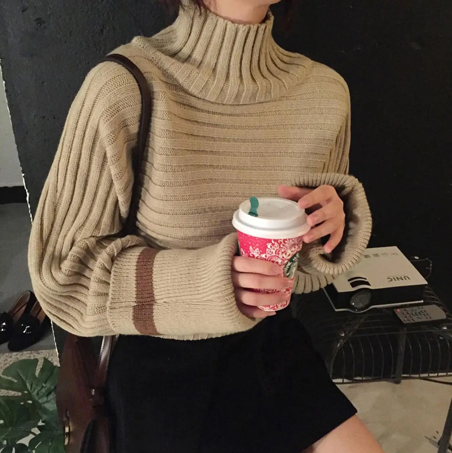 Женский осенне-зимний высококачественный Водолазка с длинным рукавом мягкий женский кашемировый свитер модный теплый однотонный вязаный пуловер