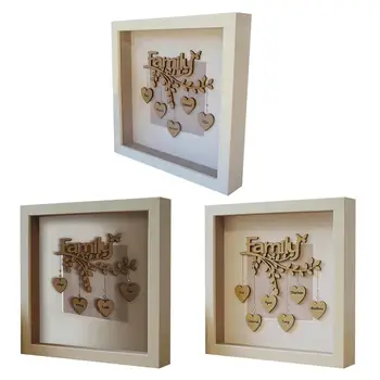 

Photo Frame Decoration DIY Name Family Tree Photo Frame Wooden Souvenirs Personalized New Home Gift Mom's Birthday Gift