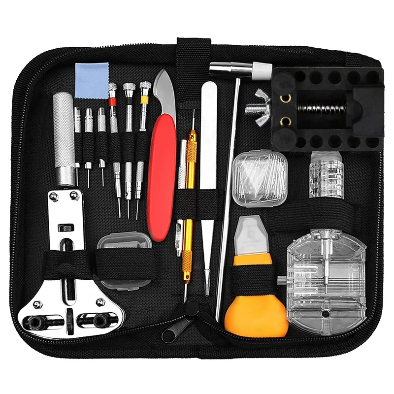 

Watch Repair Kit, Professional Watch Battery Replacement Tool Link Remover Deluxe Watch Band Tool Set with Carrying Case for Rep