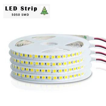 

5050 SMD Led Tape Lamps600 Leds 5M Waterproof Led Strip Light DC12V 24V 120Leds/M Fiexble Light Led Ribbon Tape Home Decor Lamp