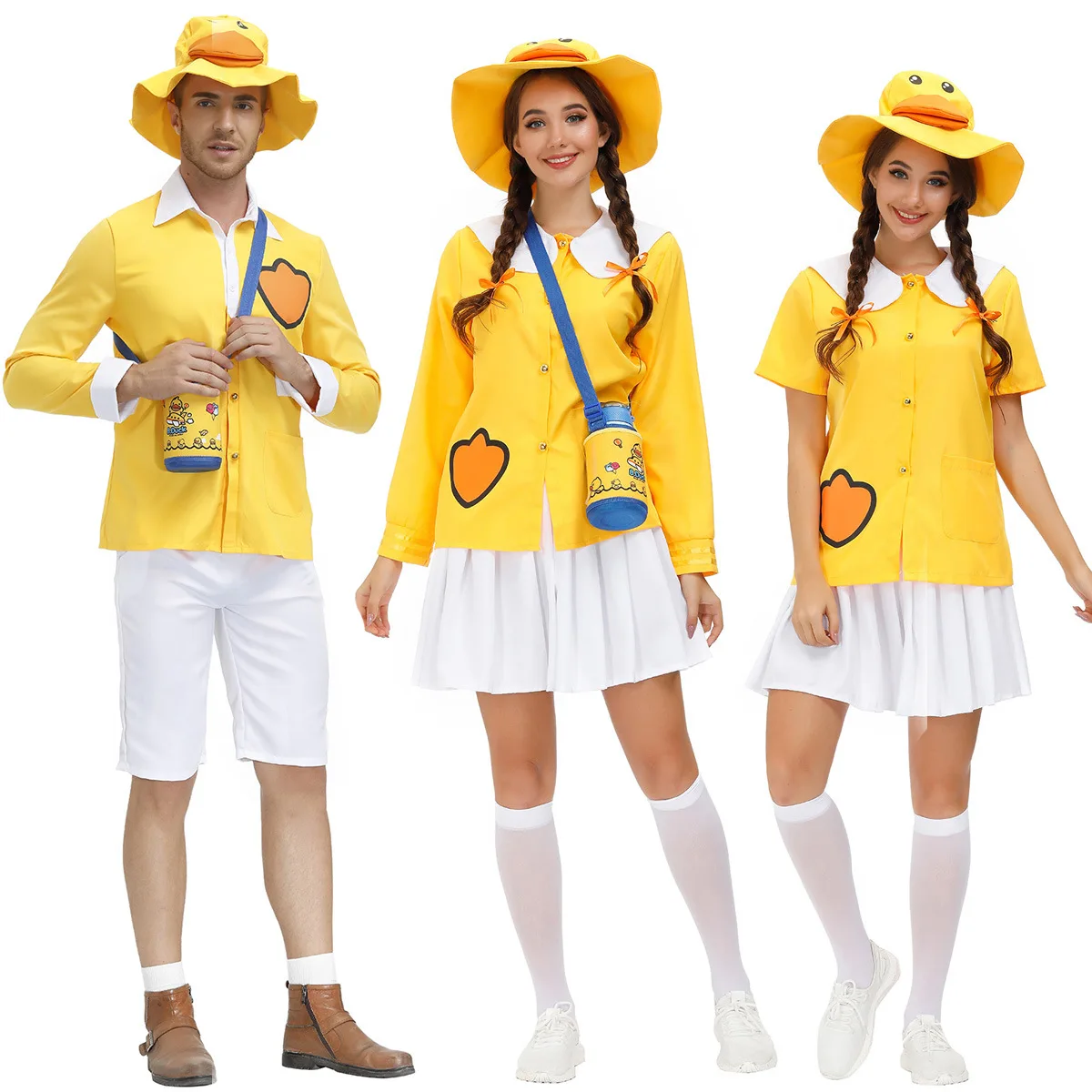 

Yellow duck cosplay suit to eat chicken suit lovely dance and anchor men and women