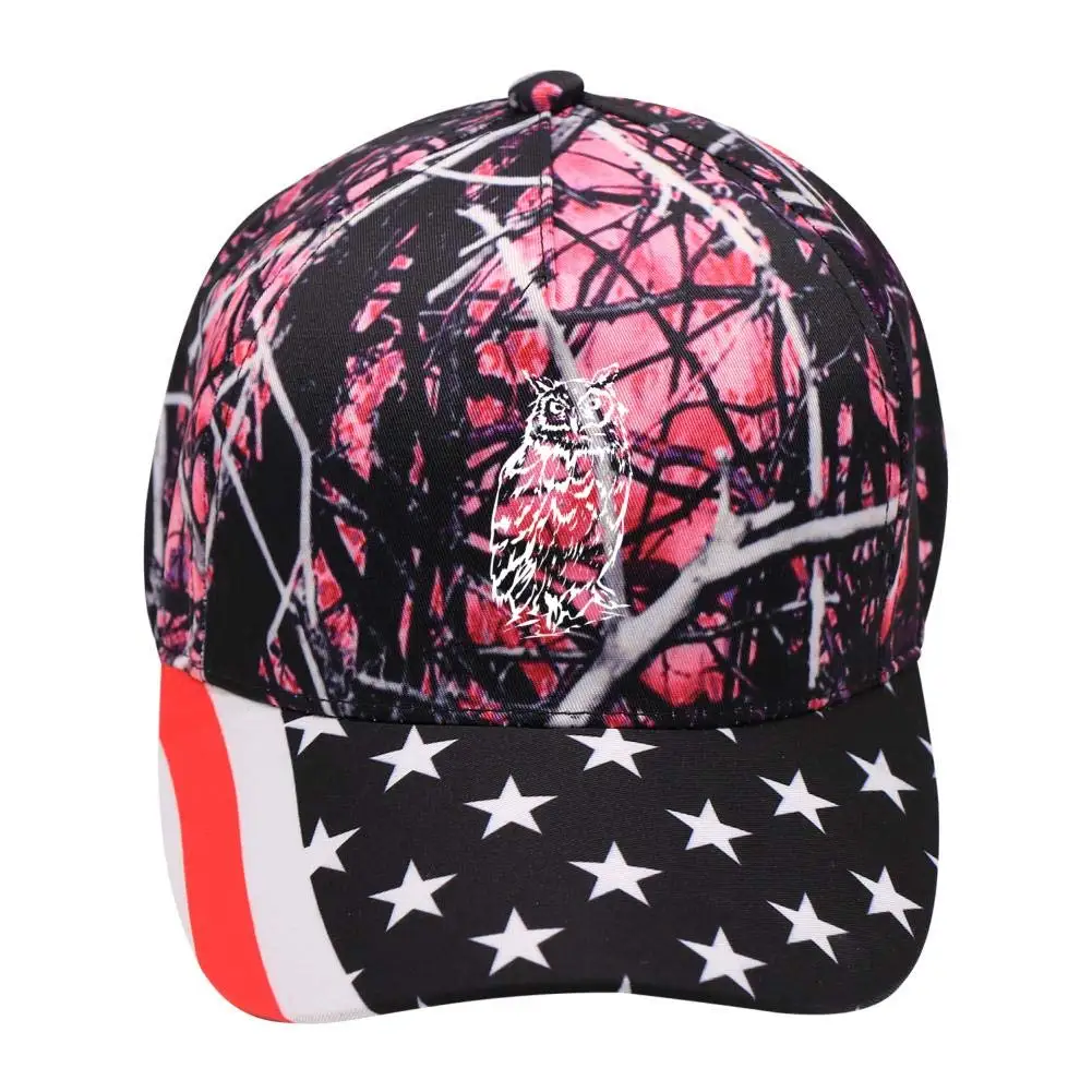 Унисекс Сова бейсболки хлопчатобумажная ткань регулируемые американские элементы уличные шапки
