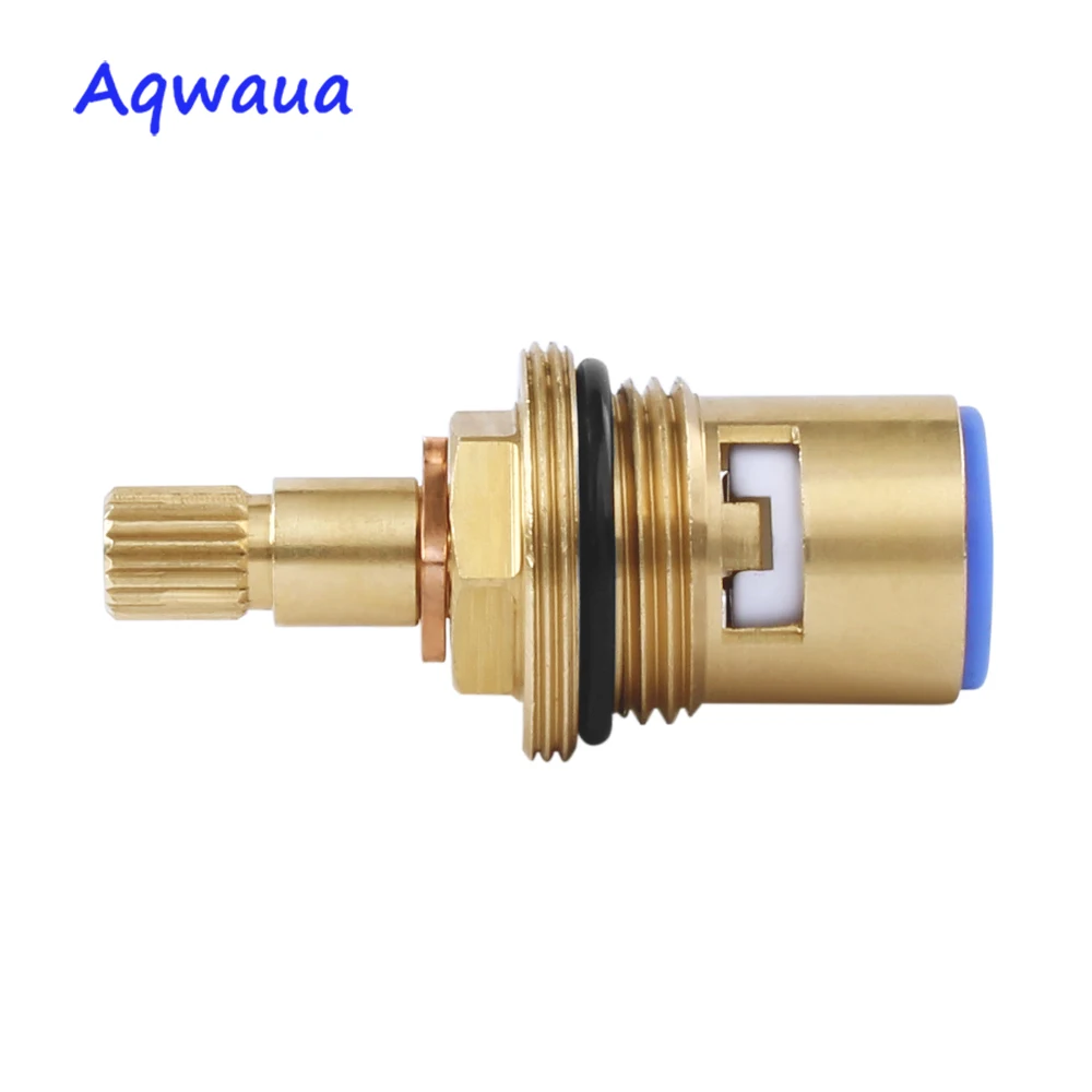 Ceramic disc faucet cartridge spout brass replacement part for water mixer tap inner valve core